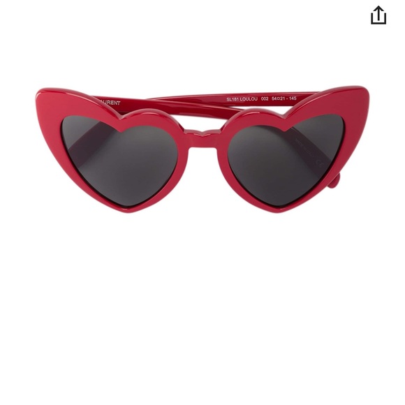 Saint Laurent New Wave Heart LouLou Sunglasses - Picture 3 of 14